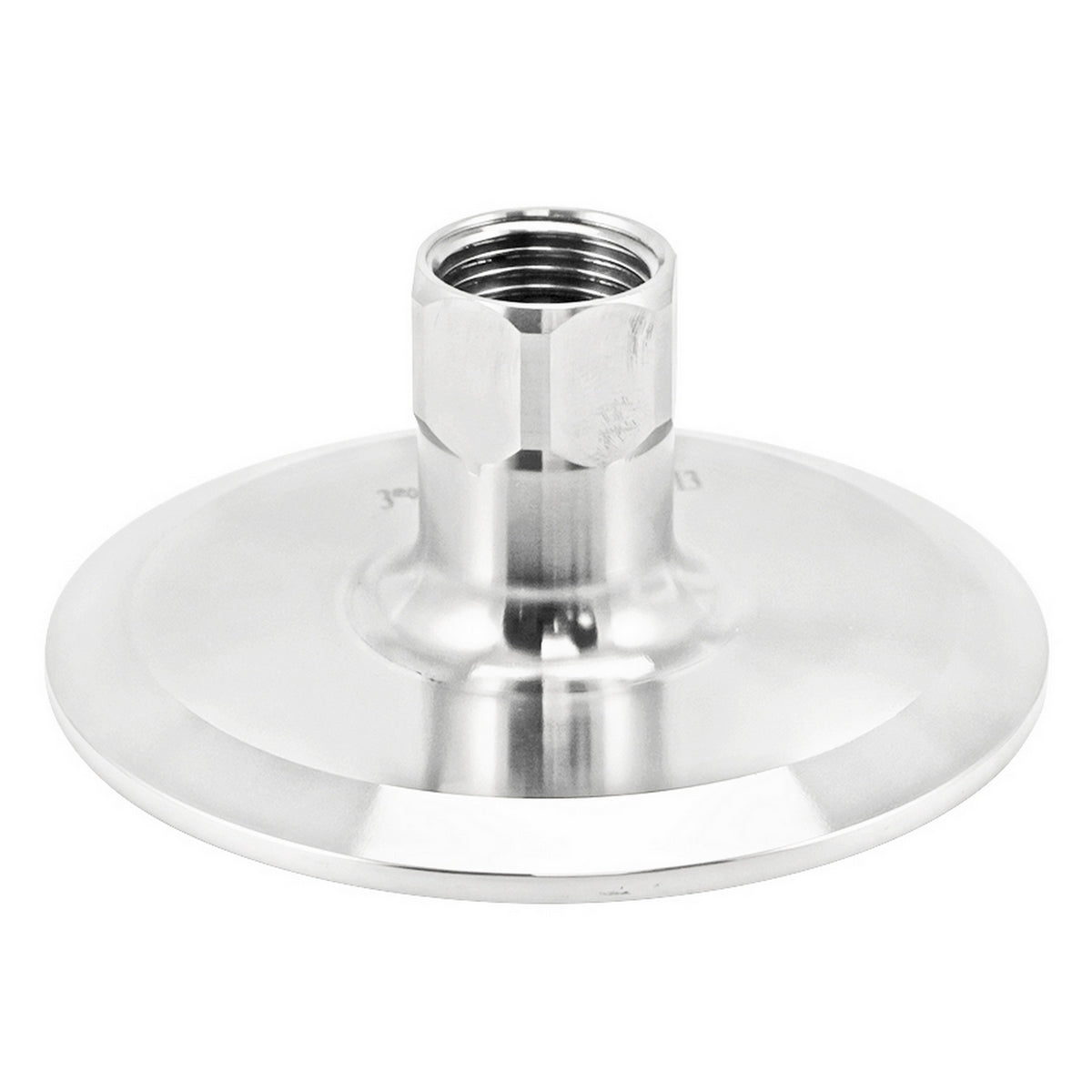 Stainless Steel Tri-Clover Fitting - 3" TC X 1/2" Female NPT