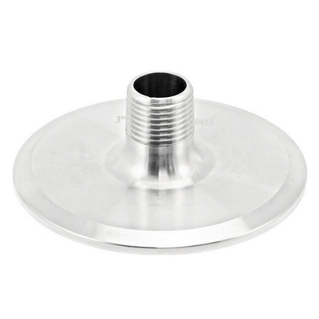 Stainless Steel Tri-Clover Fitting - 3" TC X 1/2" Male NPT (1/2" FNPT Interior)