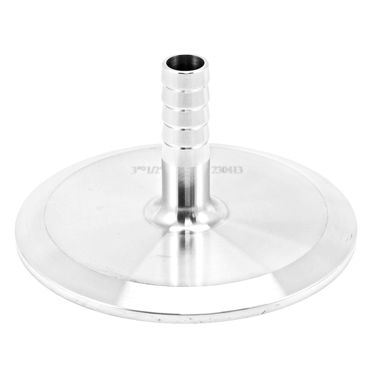 Stainless Steel Tri-Clover Fitting - 3" TC X 1/2" OD Barb