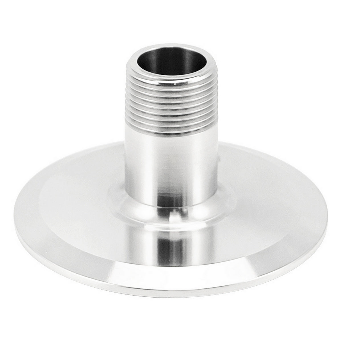 Stainless Steel Tri-Clover Fitting - 3" TC X 3/4" Male NPT