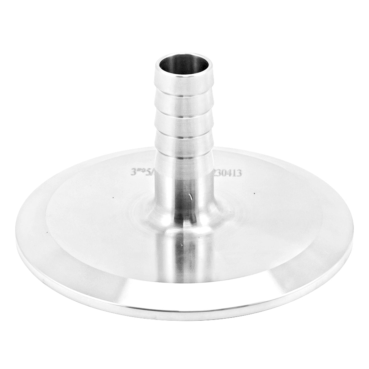 Stainless Steel Tri-Clover Fitting - 3" TC X 5/8" OD Barb