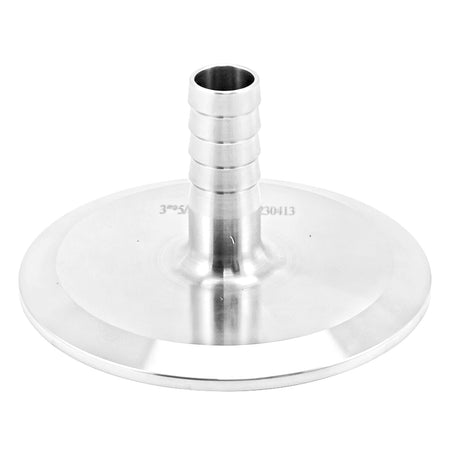 Stainless Steel Tri-Clover Fitting - 3" TC X 5/8" OD Barb