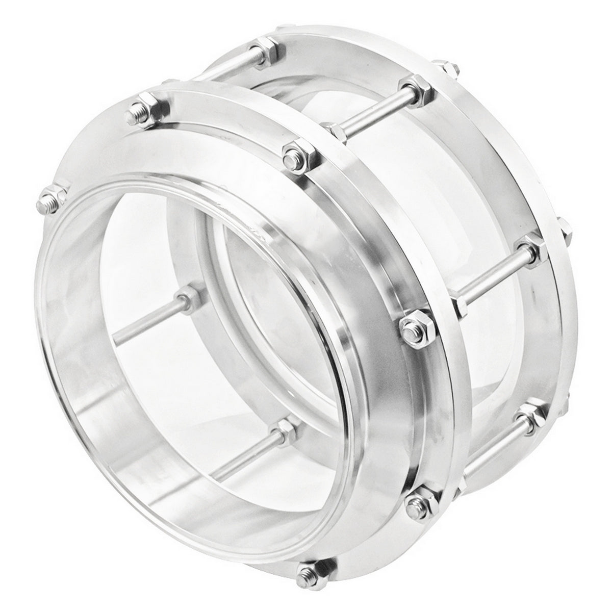 Stainless Steel Tri-Clover Sight Glass - 8" TC
