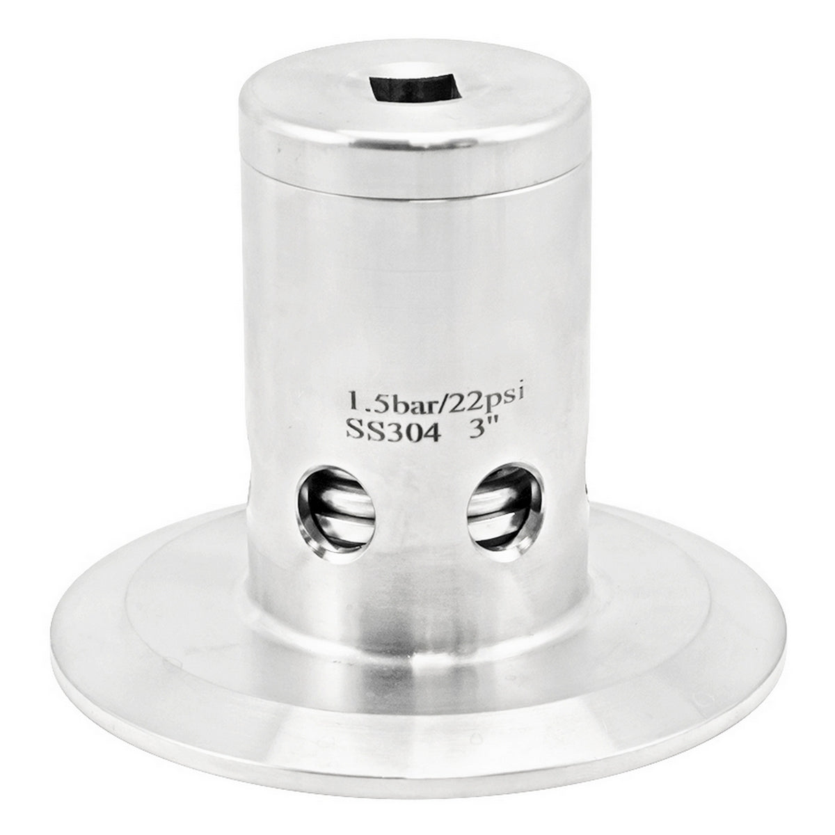Stainless Steel Tri-Clover Pressure Relief Valve - 3" TC