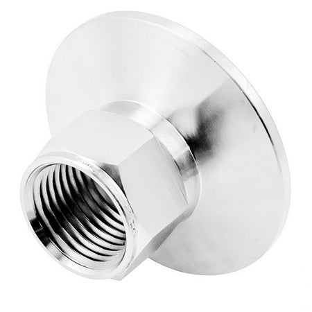 Stainless Steel Tri-Clover Fitting - 1.5" TC X 1/2" Female BSP
