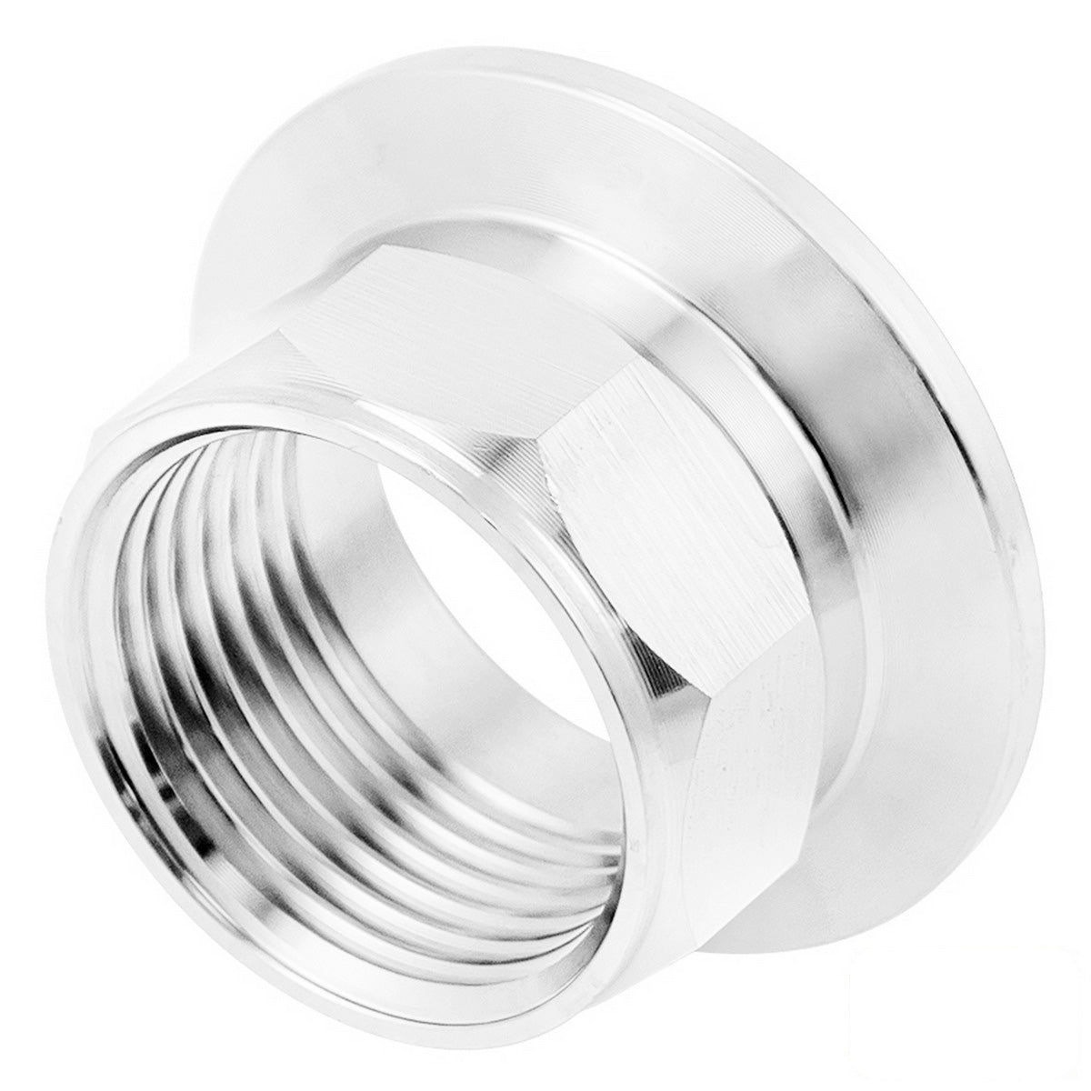 Stainless Steel Tri-Clover Fitting - 1.5" TC X 1" Female BSP