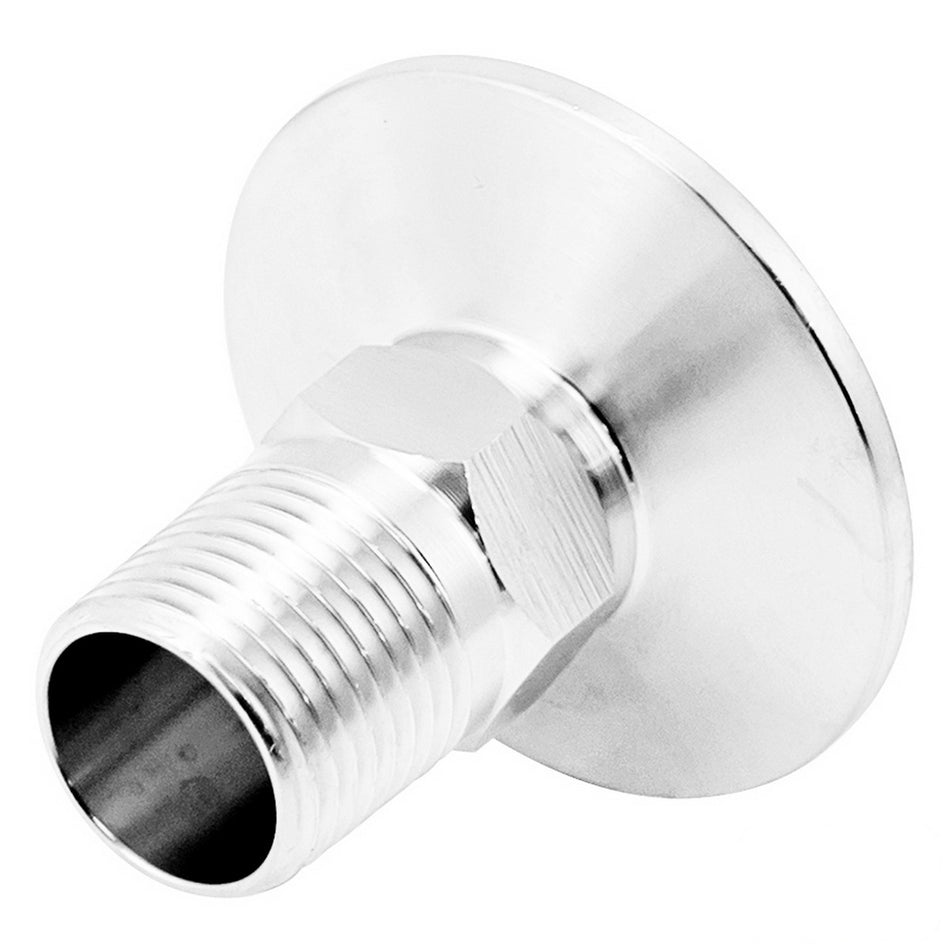 Stainless Steel Tri-Clover Fitting - 1.5" TC X 1/2" Male BSP