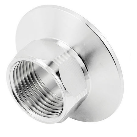 Stainless Steel Tri-Clover Fitting - 2" TC X 1" Female BSP