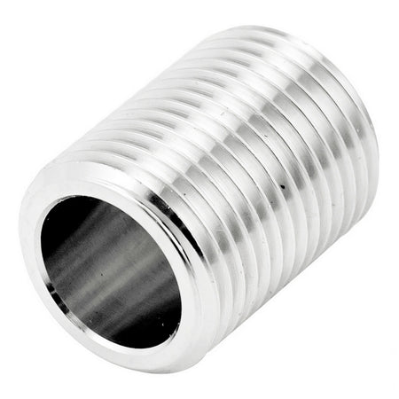 Stainless Steel Close Nipple - 1/2" Male BSP (1")