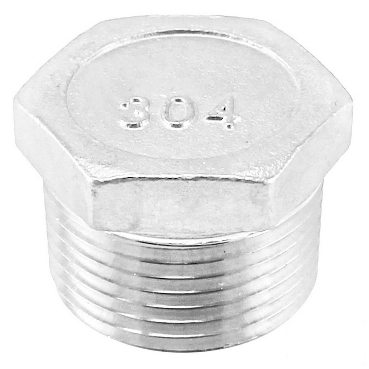 Stainless Steel Hex Plug - 1/2" Male BSP
