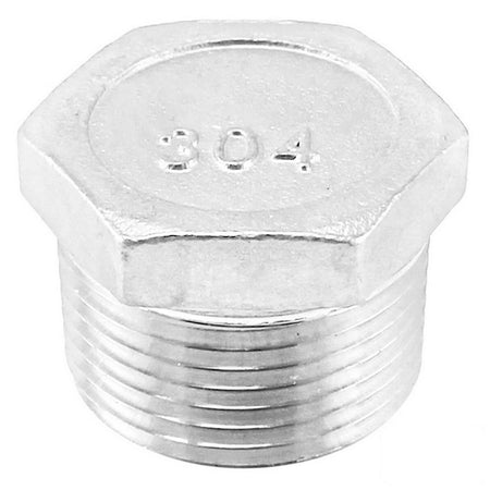 Stainless Steel Hex Plug - 1/2" Male BSP