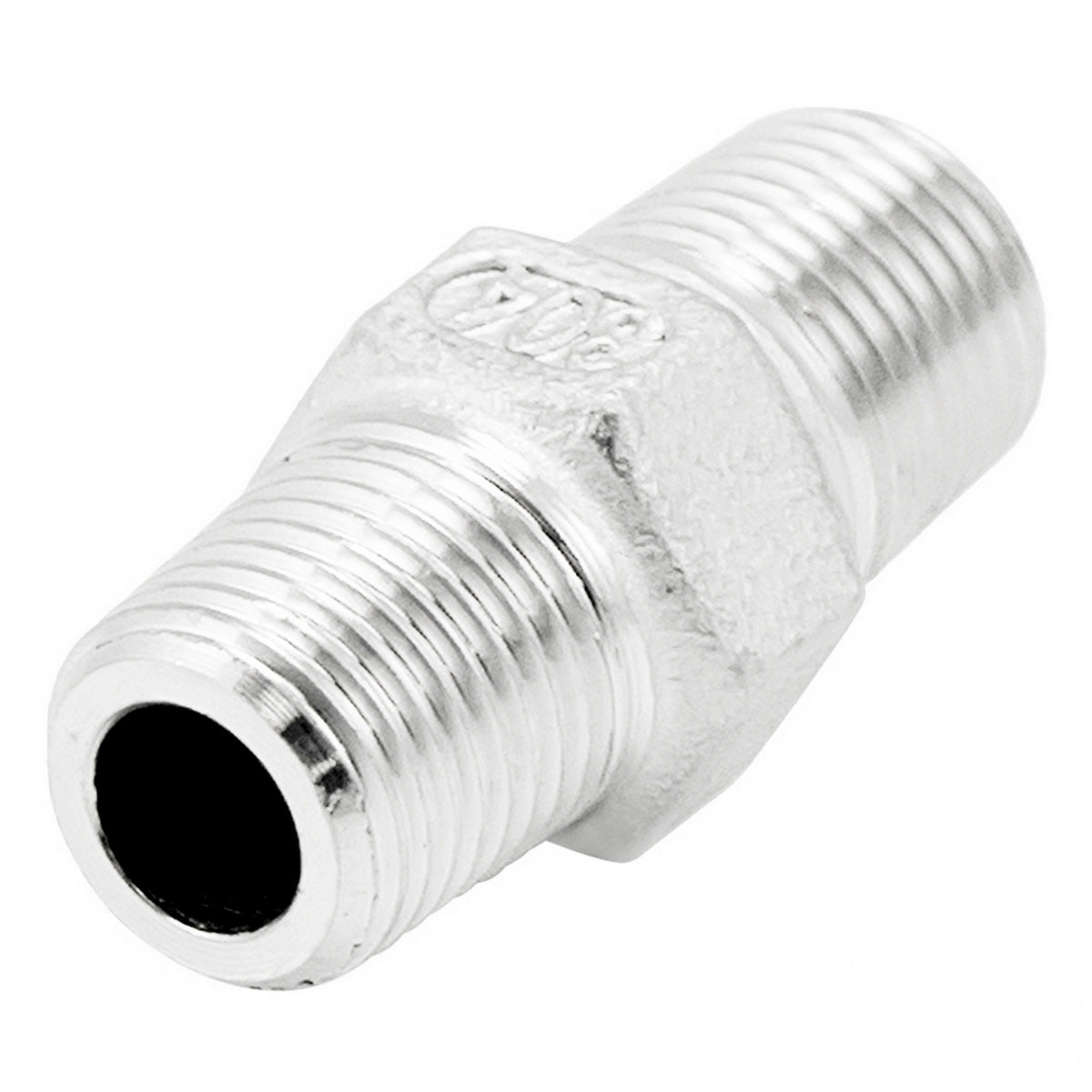 Stainless Steel Hex Nipple - 1/8" Male BSP (1")