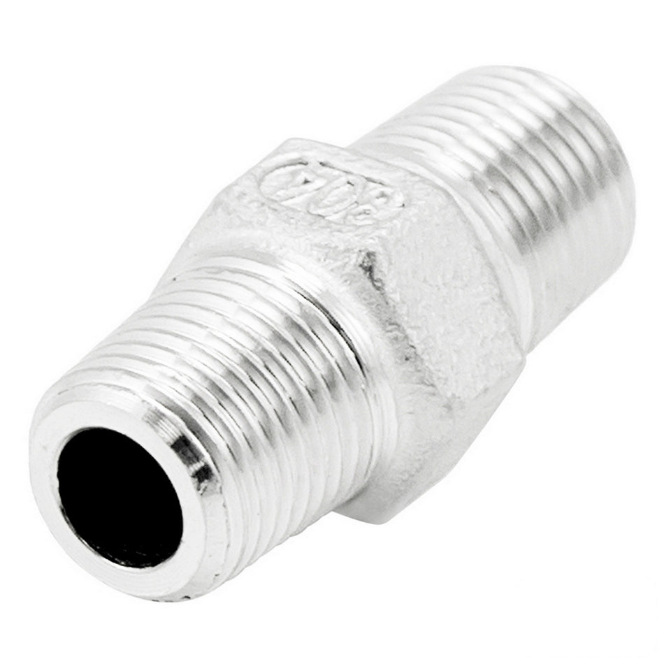 Stainless Steel Hex Nipple - 1/8" Male BSP (1")