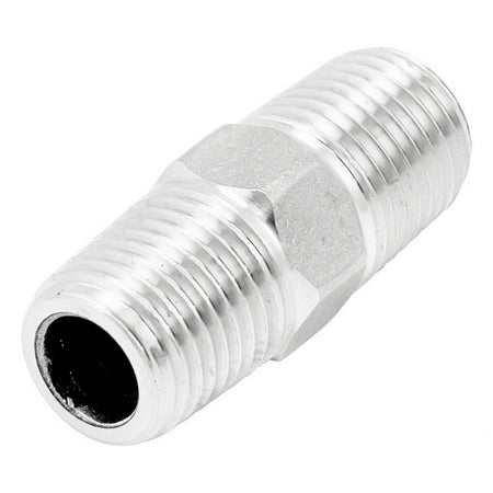 Stainless Steel Hex Nipple - 1/4" Male BSP (1 1/4")