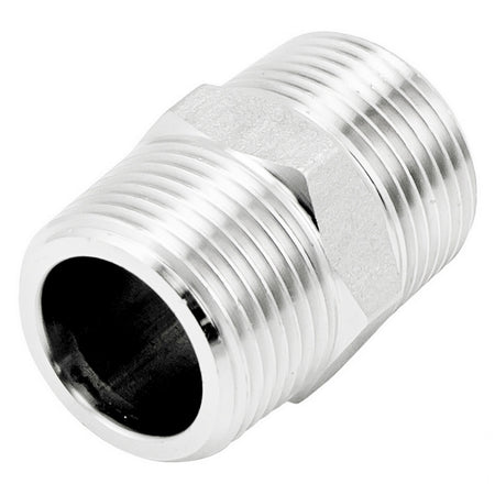 Stainless Steel Hex Nipple - 3/4" Male BSP (1 1/2")