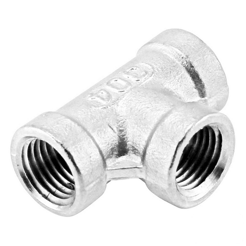 Stainless Steel Tee - 1/4" Female BSP