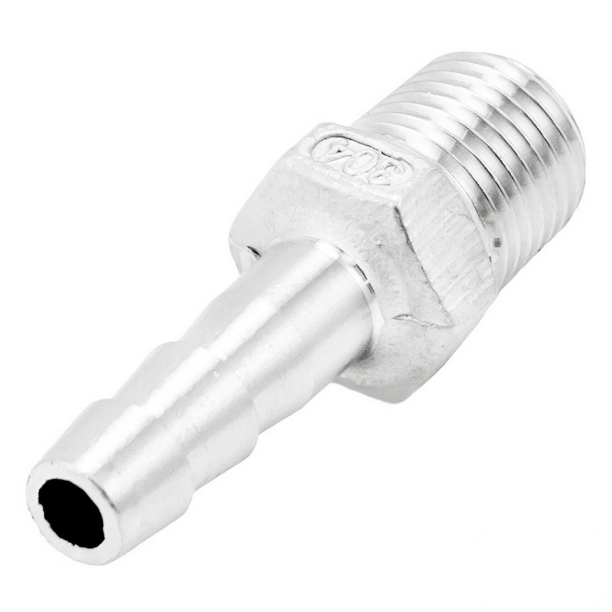 Stainless Steel Fitting - 1/4" Male BSP X 5/16" OD Barb