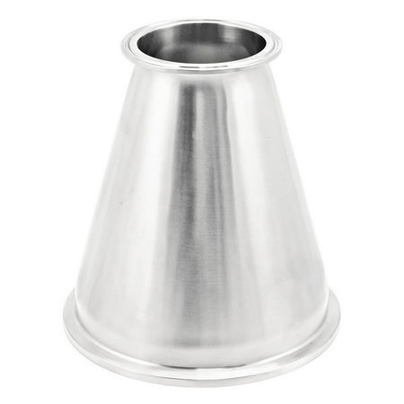 Stainless Steel Tri-Clover Concentric Reducer - 6" TC X 3" TC (Long)