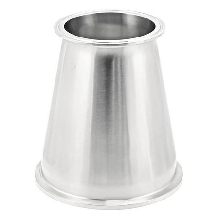 Stainless Steel Tri-Clover Concentric Reducer - 6" TC X 4" TC (Long)