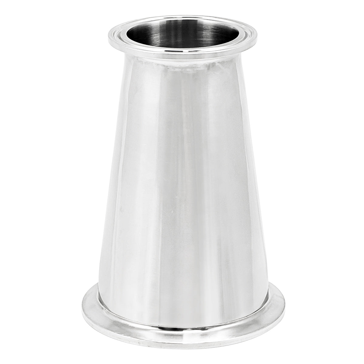 Stainless Steel Tri-Clover Concentric Reducer - 3" TC X 2" TC