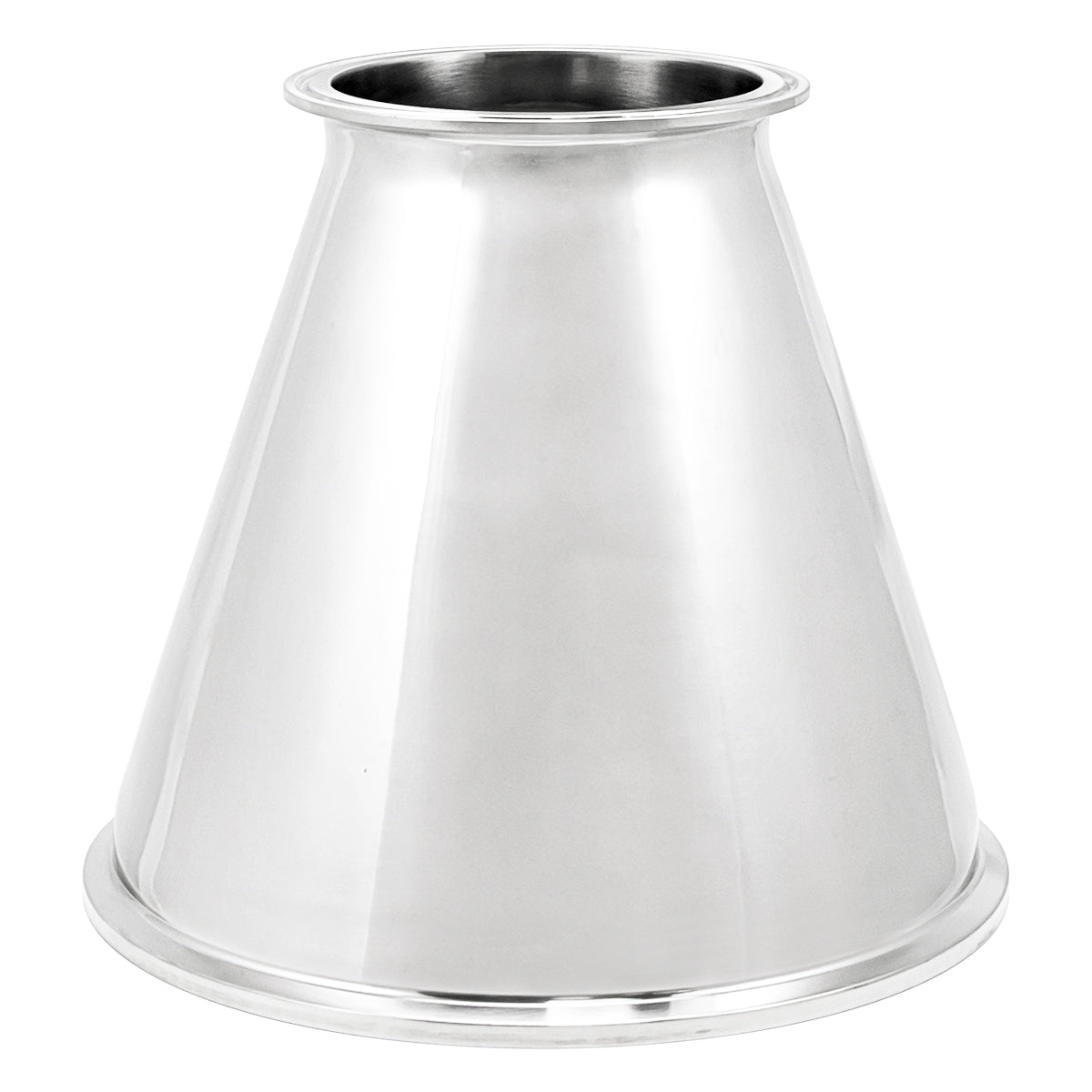 Stainless Steel Tri-Clover Concentric Reducer - 8" TC X 4" TC (Short)