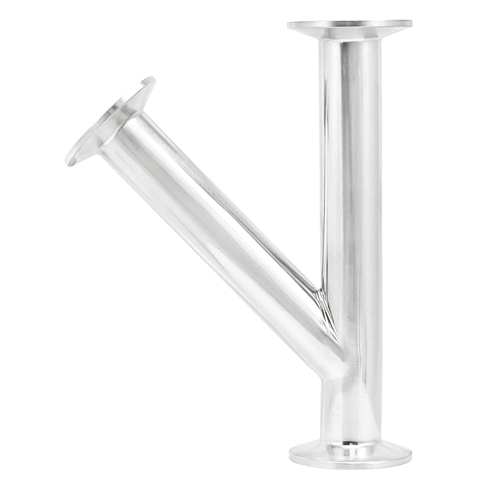Stainless Steel Tri-Clover Lateral Wye - 1" TC