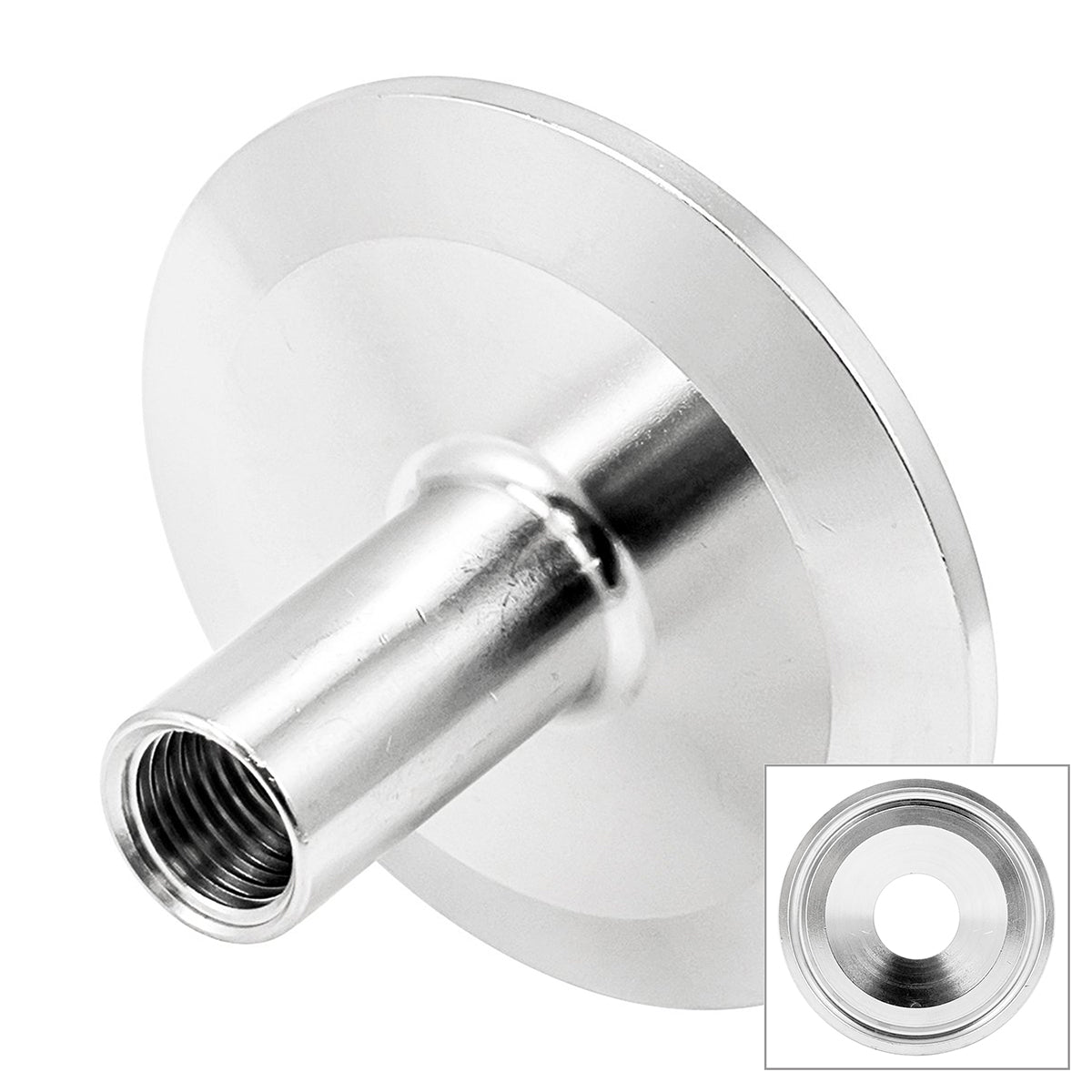 Stainless Steel Tri-Clover Cone - 2" TC X 1/4" Female NPT