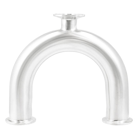 Stainless Steel Tri-Clover 180° Drop U-Bend - 1.5" TC X 1" TC