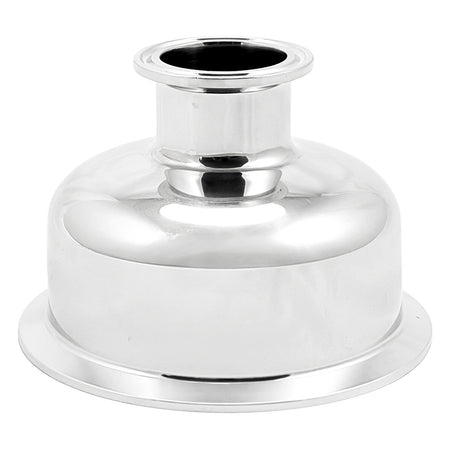 Stainless Steel Tri-Clover Concentric Bowl Reducer - 4" TC X 1.5" TC