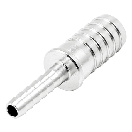 Stainless Steel Barbed Hose Splicer - 3/16" X 3/8"