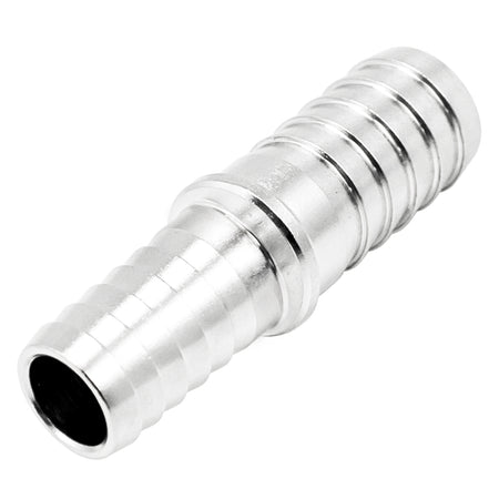 Stainless Steel Barbed Hose Splicer - 3/8" X 7/16"