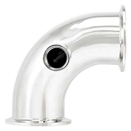 Stainless Steel Tri-Clover 90° Elbow With NPT Port - 2" TC | 1/2" Female NPT