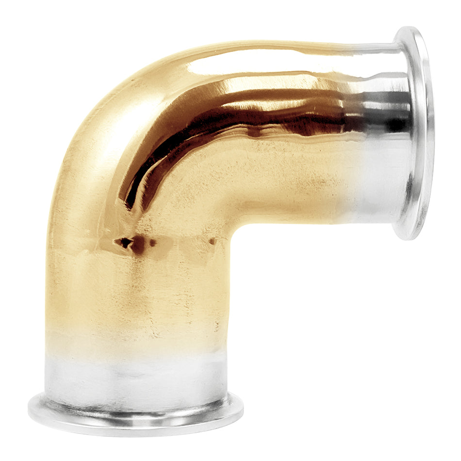 Copper Tri-Clover 90° Elbow - 2" TC