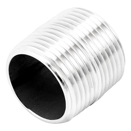 Stainless Steel Close Nipple - 3/4" Male NPT (1")