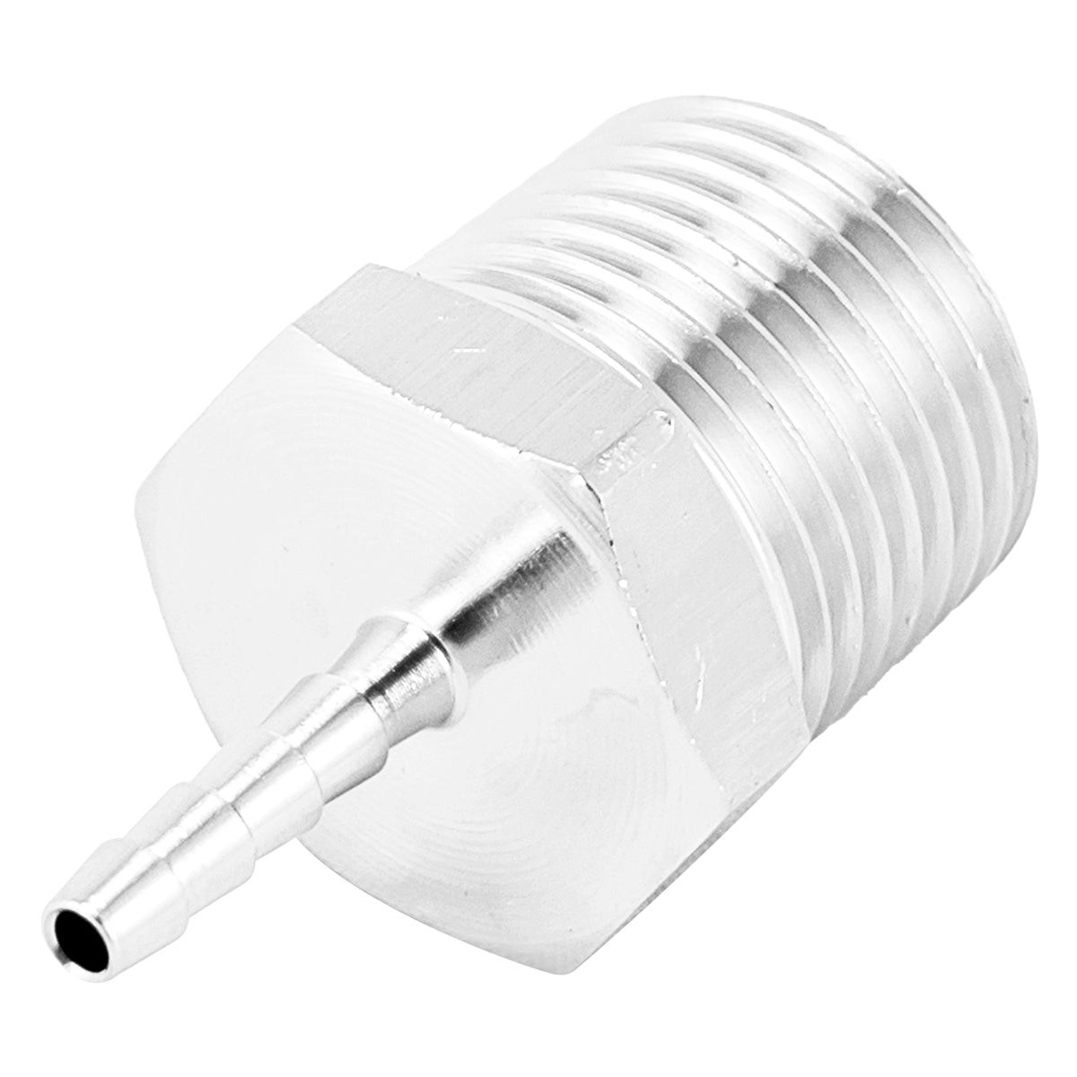 Stainless Steel Fitting - 1/2" Male NPT X 1/8" OD Barb