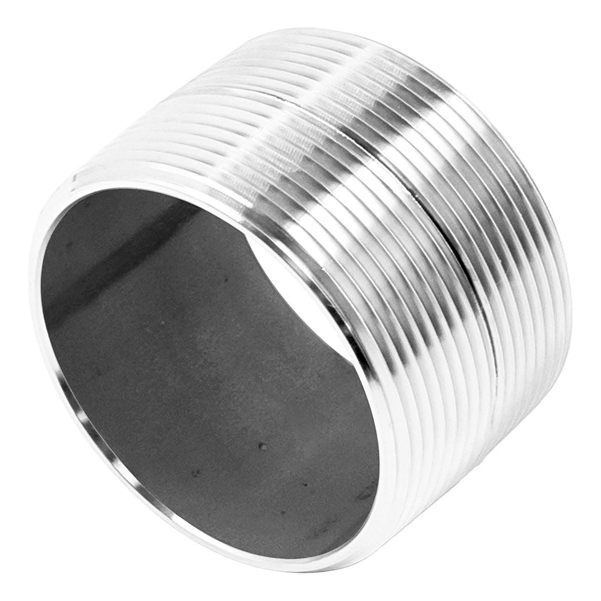 Stainless Steel Close Nipple - 2" Male NPT (1 1/2")