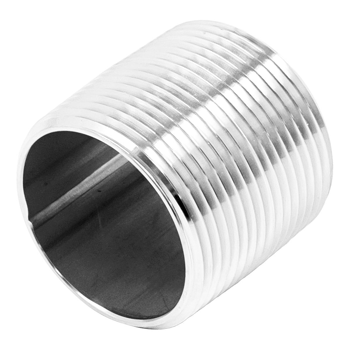 Stainless Steel Close Nipple - 1 1/4" Male NPT (1 1/2")