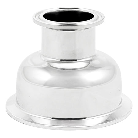 Stainless Steel Tri-Clover Concentric Bowl Reducer - 3" TC X 1.5" TC