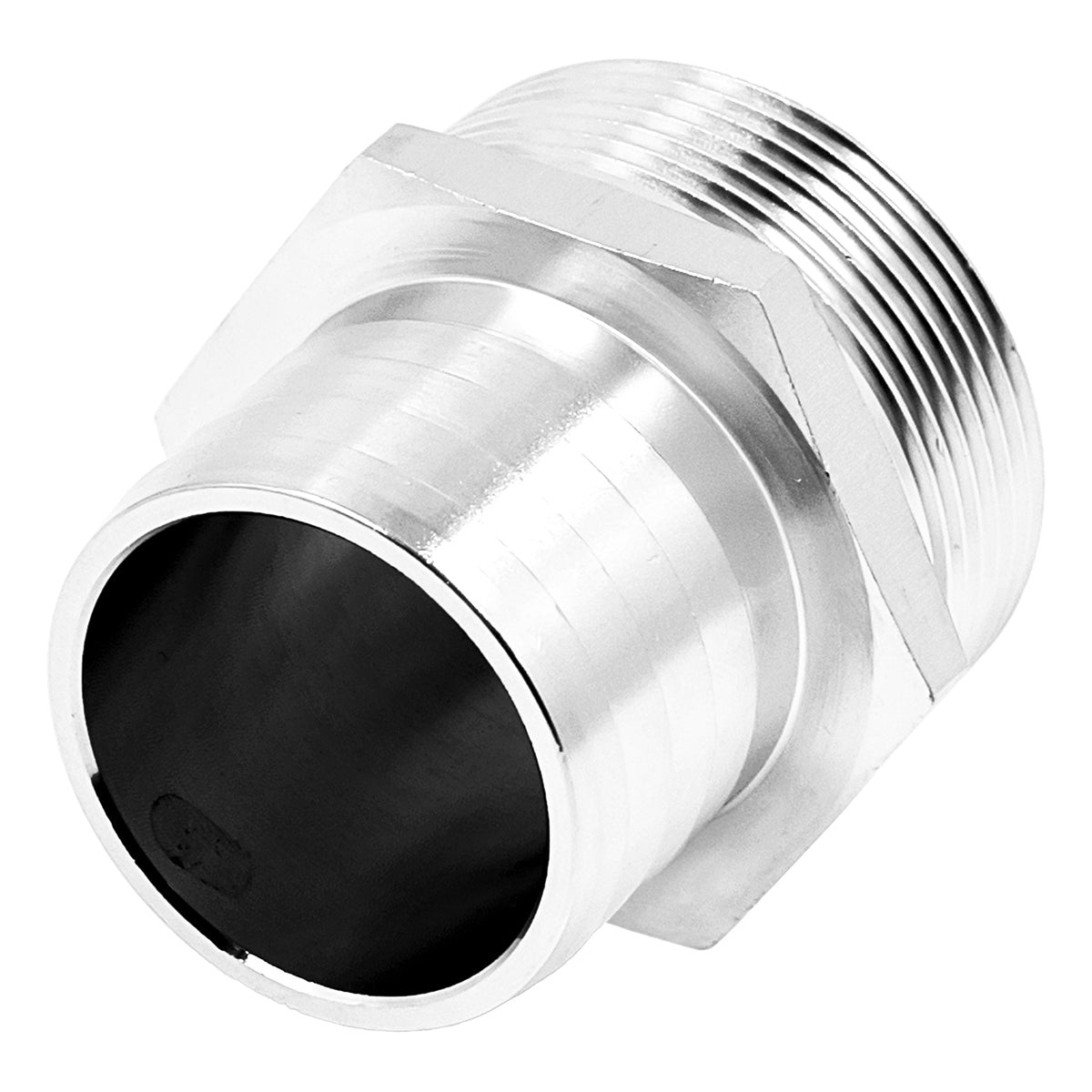 Stainless Steel Fitting - 1 1/2" Male NPT X 1 1/2" OD Barb | Compact