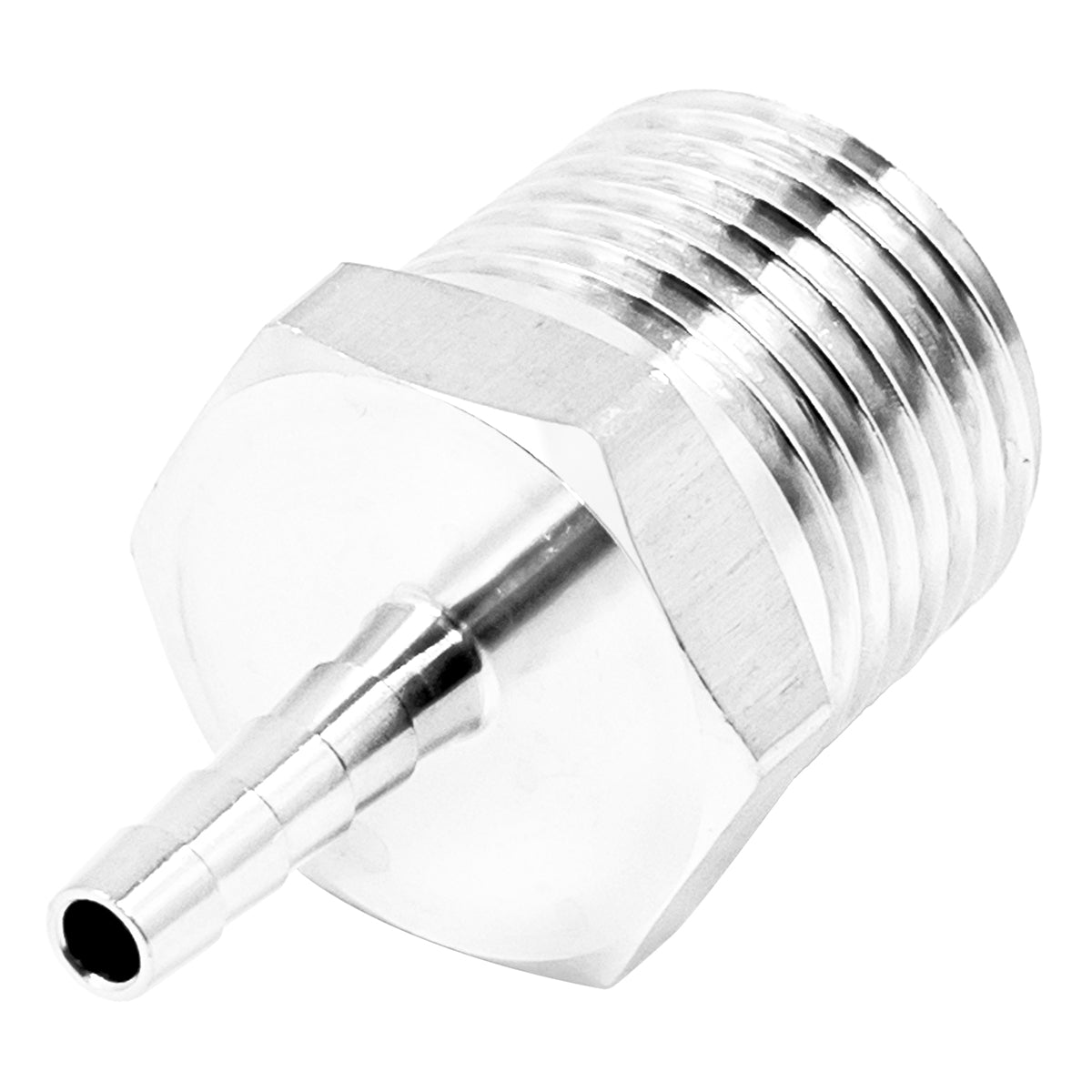 Stainless Steel Fitting - 1/2" Male NPT X 3/16" OD Barb