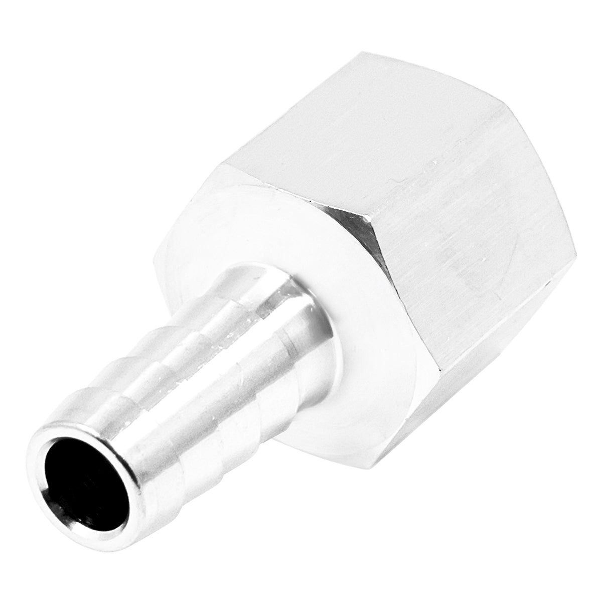 Stainless Steel Fitting - 1/2" Female NPT X 7/16" OD Barb