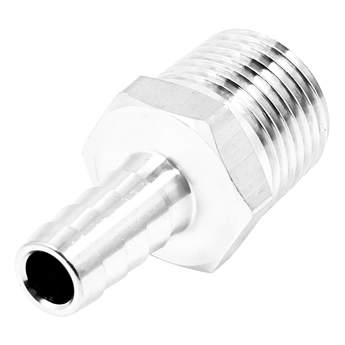 Stainless Steel Fitting - 1/2" Male NPT X 7/16" OD Barb