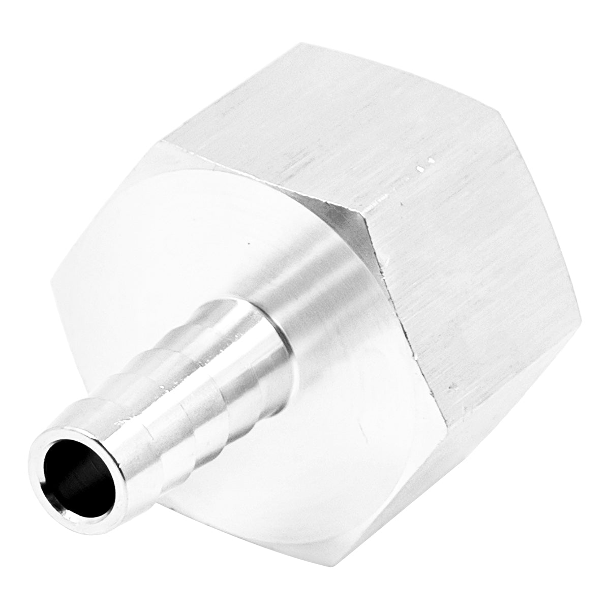 Stainless Steel Fitting - 1" Female NPT X 7/16" OD Barb