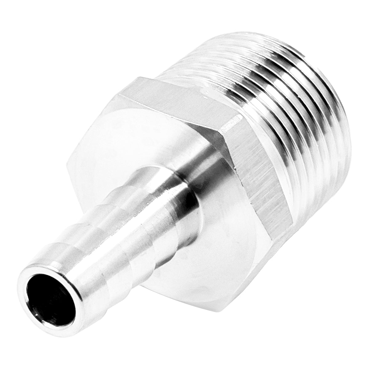 Stainless Steel Fitting - 3/4" Male NPT X 7/16" OD Barb