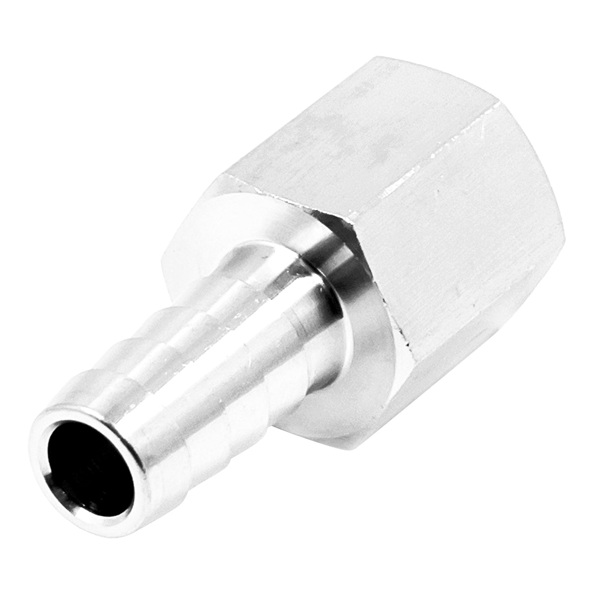 Stainless Steel Fitting - 3/8" Female NPT X 7/16" OD Barb