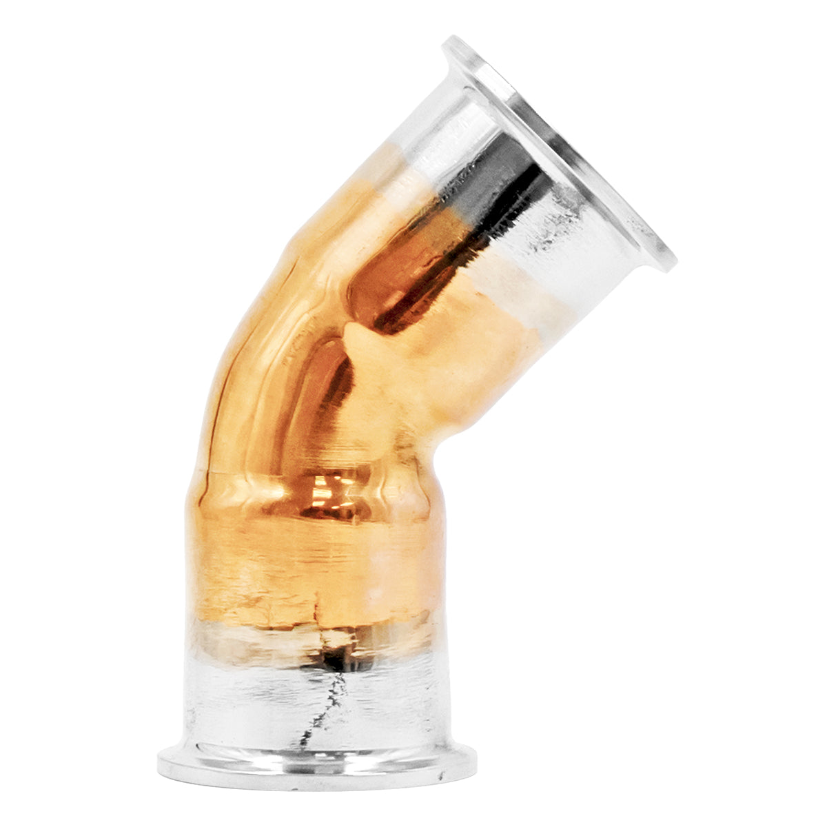Copper Tri-Clover 45° Elbow - 1.5" TC