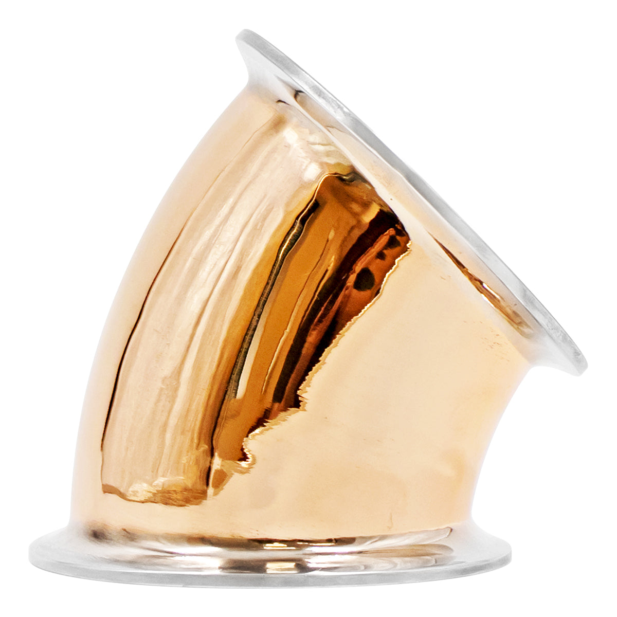 Copper Tri-Clover 45° Elbow - 3" TC