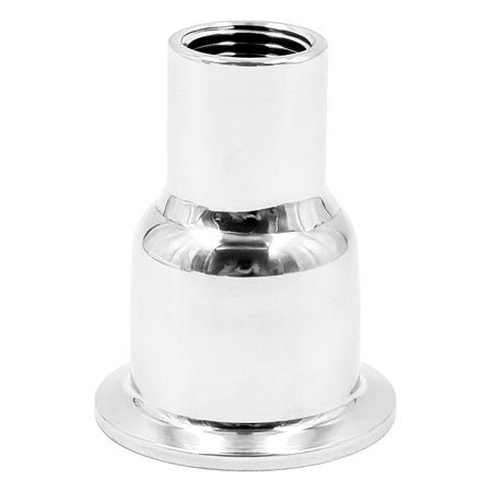 Stainless Steel Tri-Clover Concentric Bowl Reducer - 1.5" TC X 1/2" Female NPT