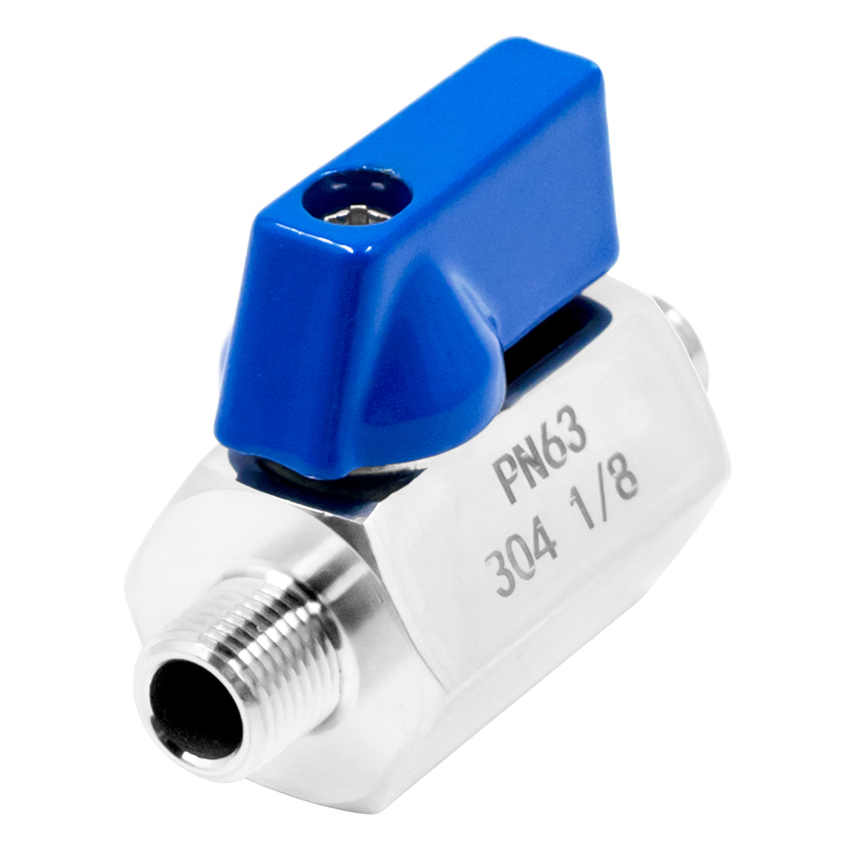 Stainless Steel Mini Ball Valve - 1/8" Male NPT